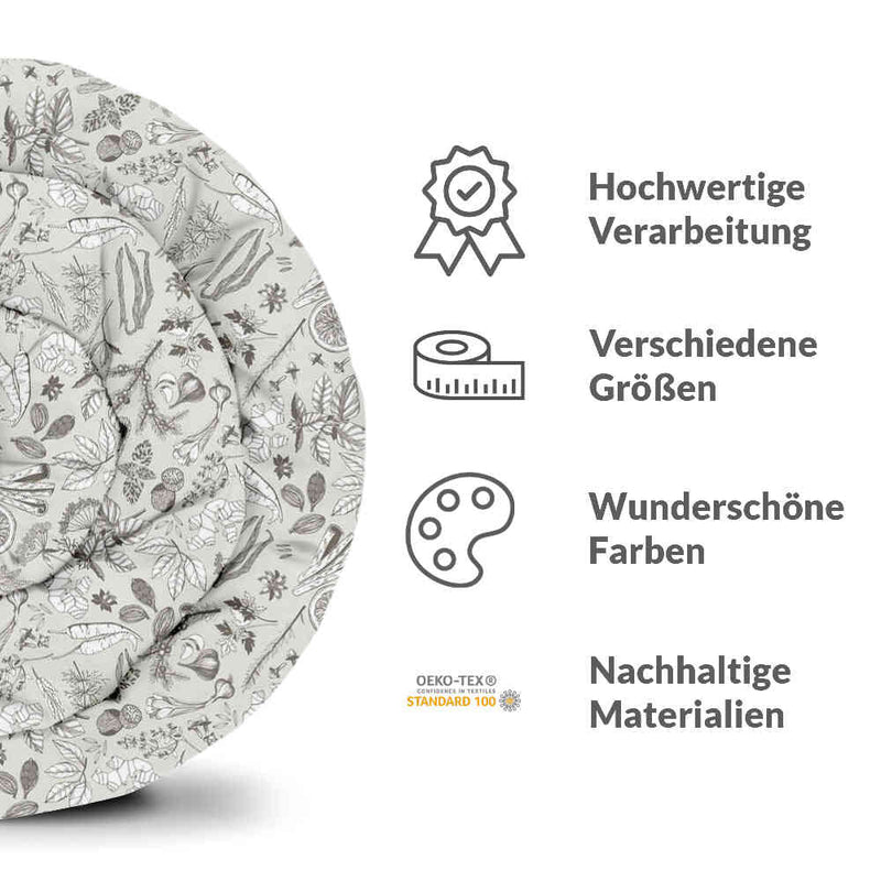 Set di biancheria da letto con coperta terapeutica grigio spezia