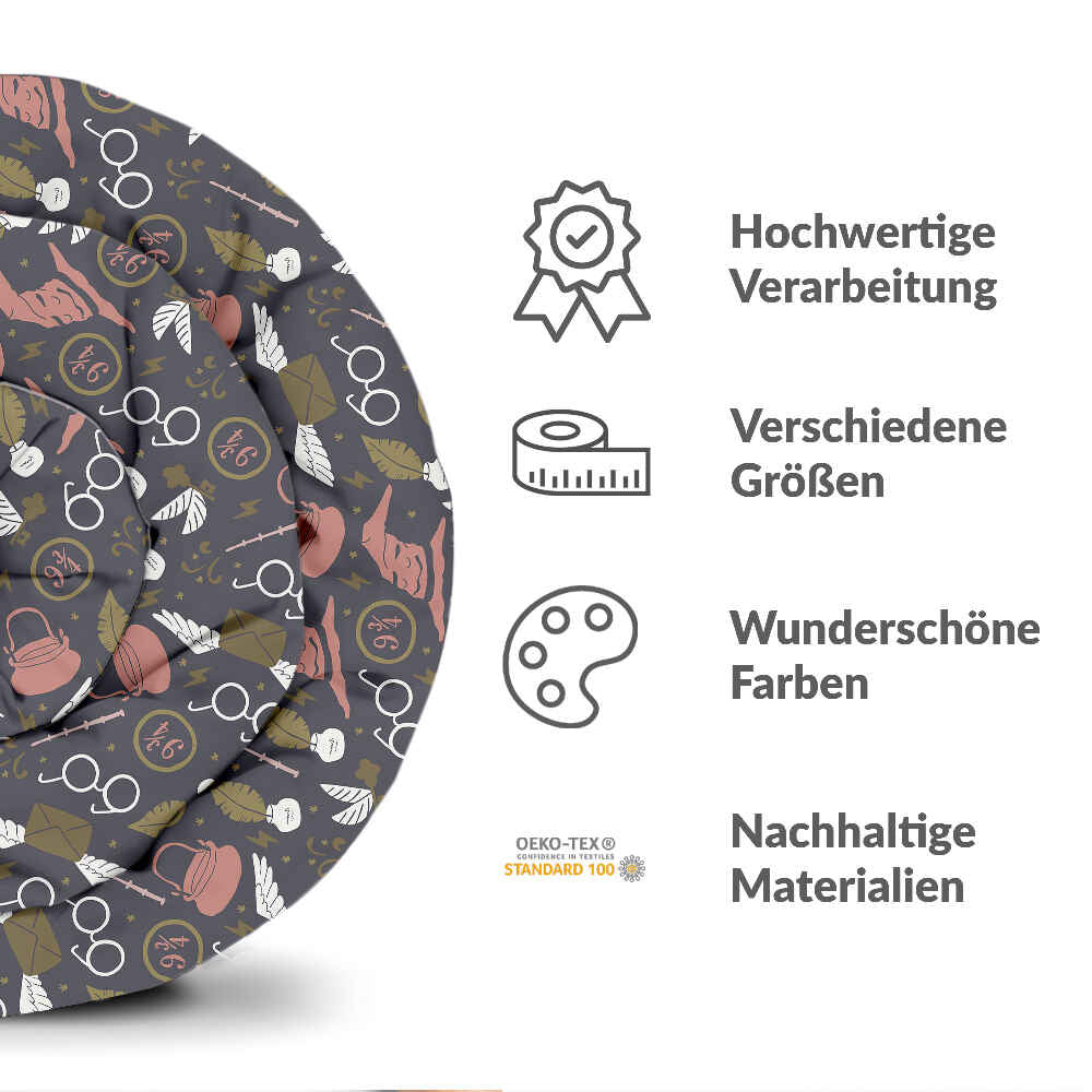 Set di biancheria da letto coperta terapeutica nero magia