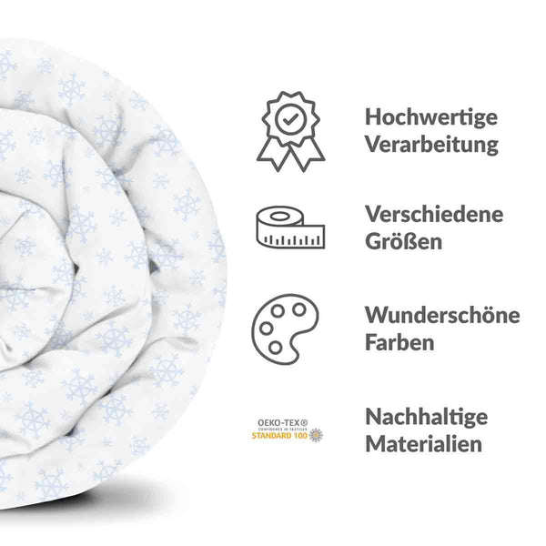 Set di biancheria da letto con coperte terapeutiche Fiocchi di neve