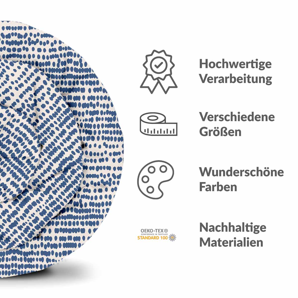 Set di biancheria da letto con coperte terapeutiche a pois blu