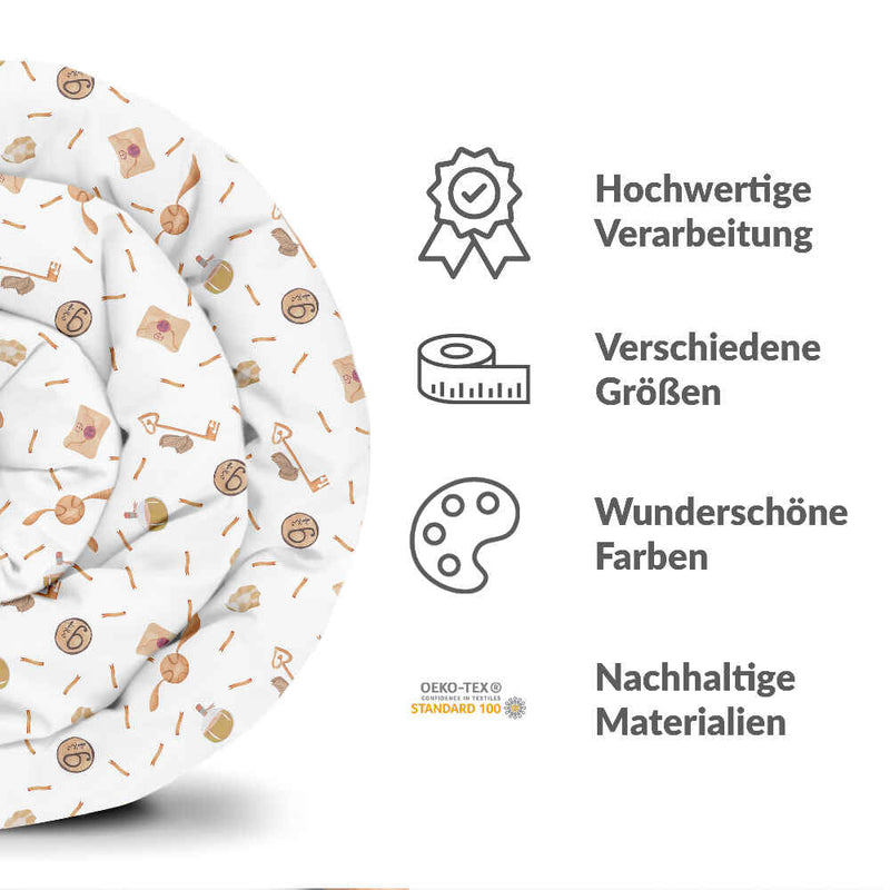 Coperta terapeutica originale - Rivestimento in cotone bianco con Schnatz