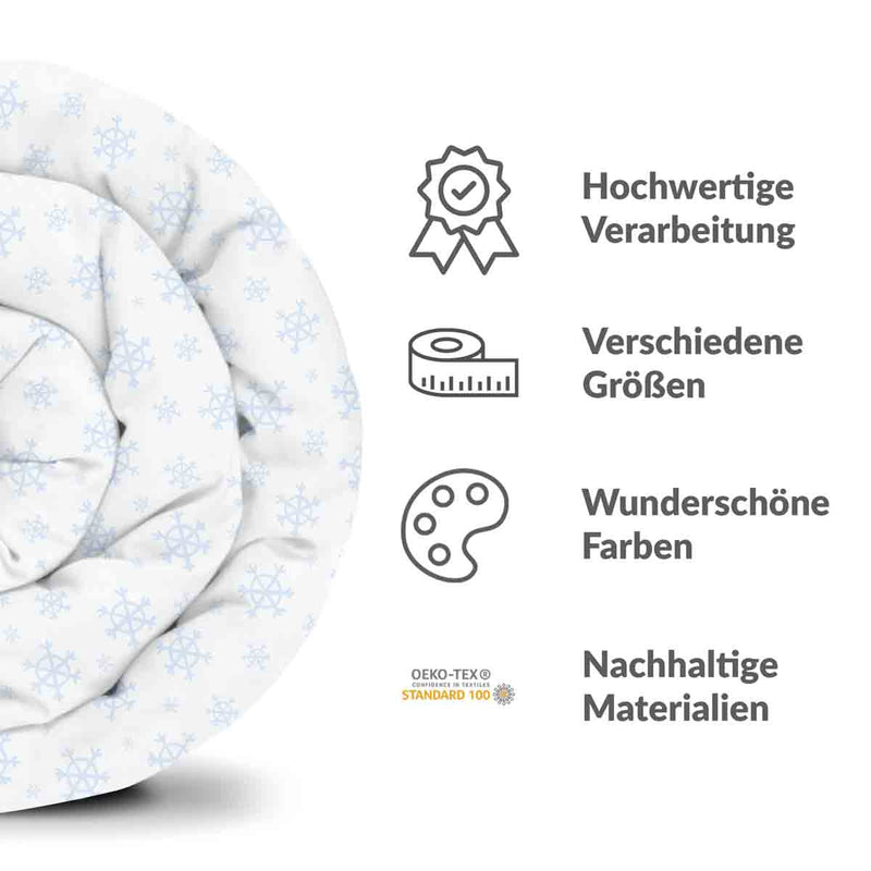 Coperta terapeutica originale - Rivestimento in cotone fiocchi di neve