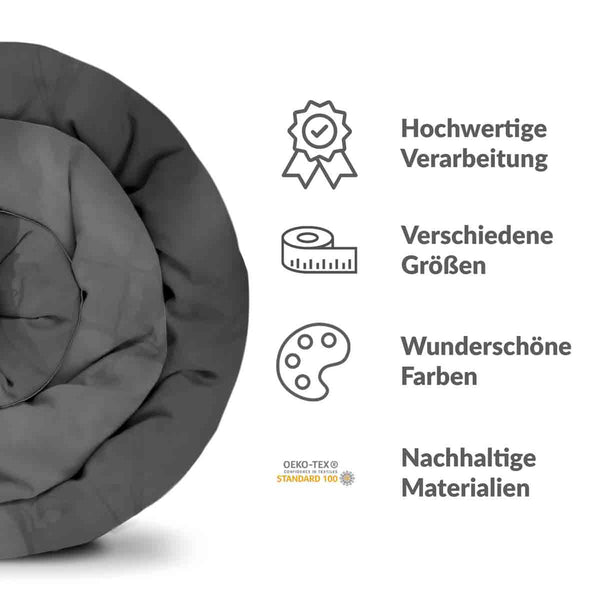 Set di biancheria da letto con coperta terapeutica Corvo nella luce della luna