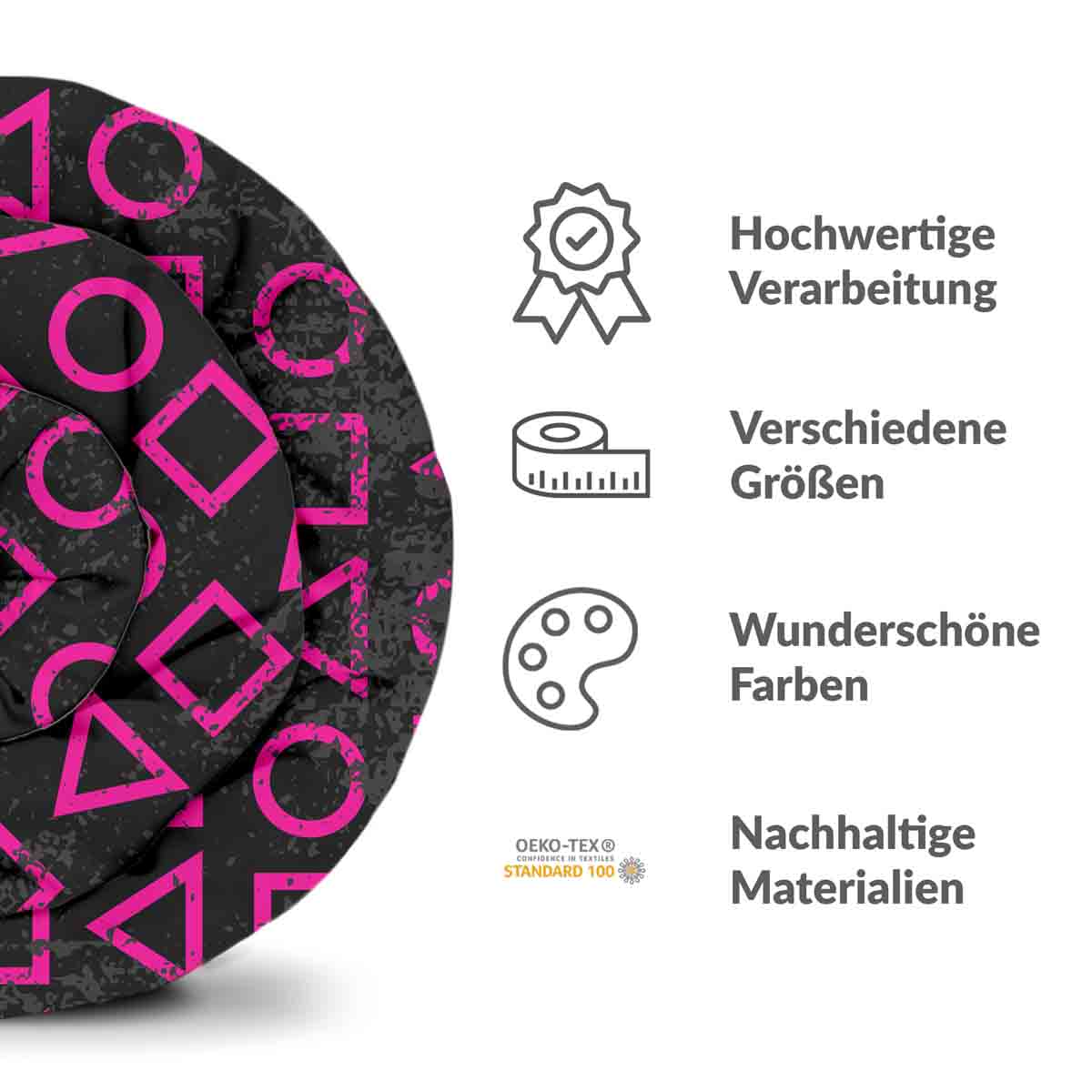 Coperta terapeutica originale - Rivestimento in cotone rosa forme Dalgona