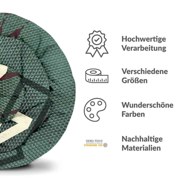 Set di biancheria da letto con coperta terapeutica verde 456