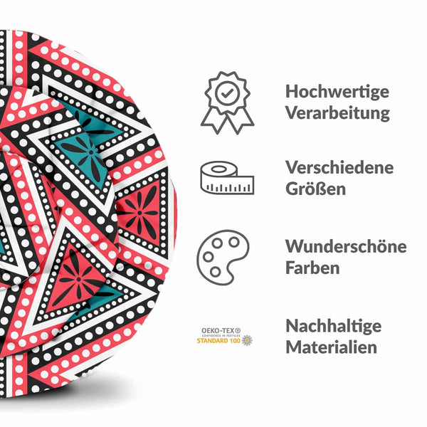 Coperta terapeutica originale - Rivestimento in cotone con triangoli colorati