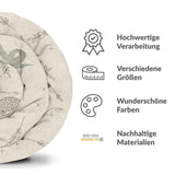 Coperta terapeutica originale - Rivestimento in cotone beige con serpente