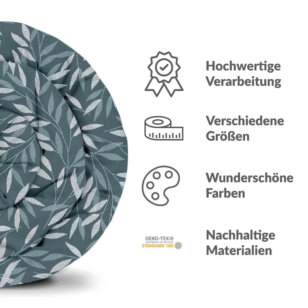 Set di biancheria da letto con coperte terapeutiche e rami blu