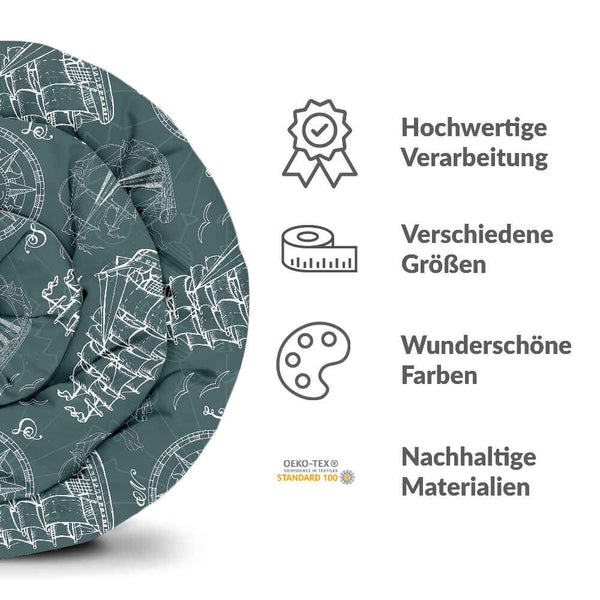 Coperta terapeutica originale - Rivestimento in cotone con navi