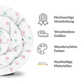 Set di biancheria da letto con coperte terapeutiche bianco con zampe colorate