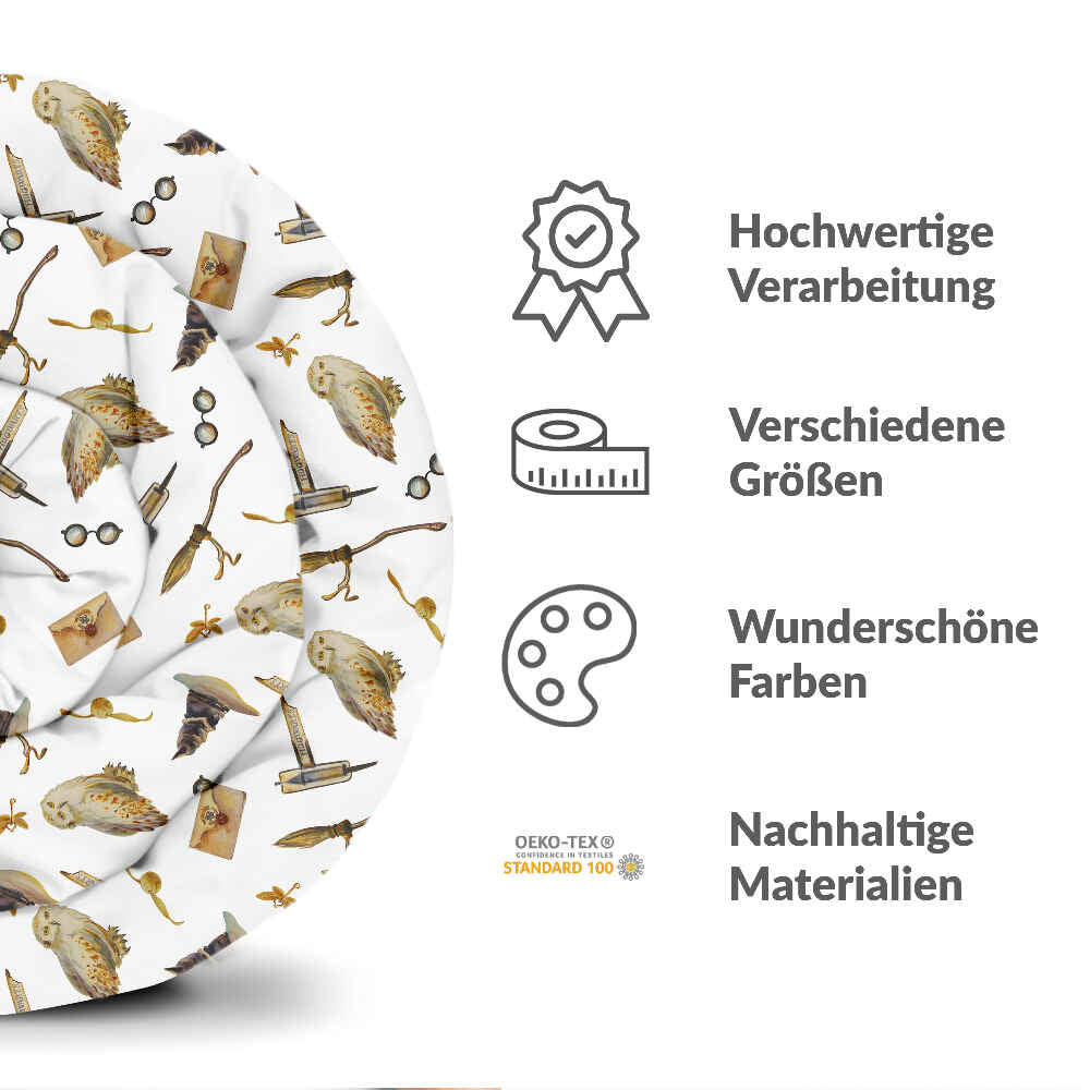 Set di biancheria da letto con coperte terapeutiche bianco con gufi