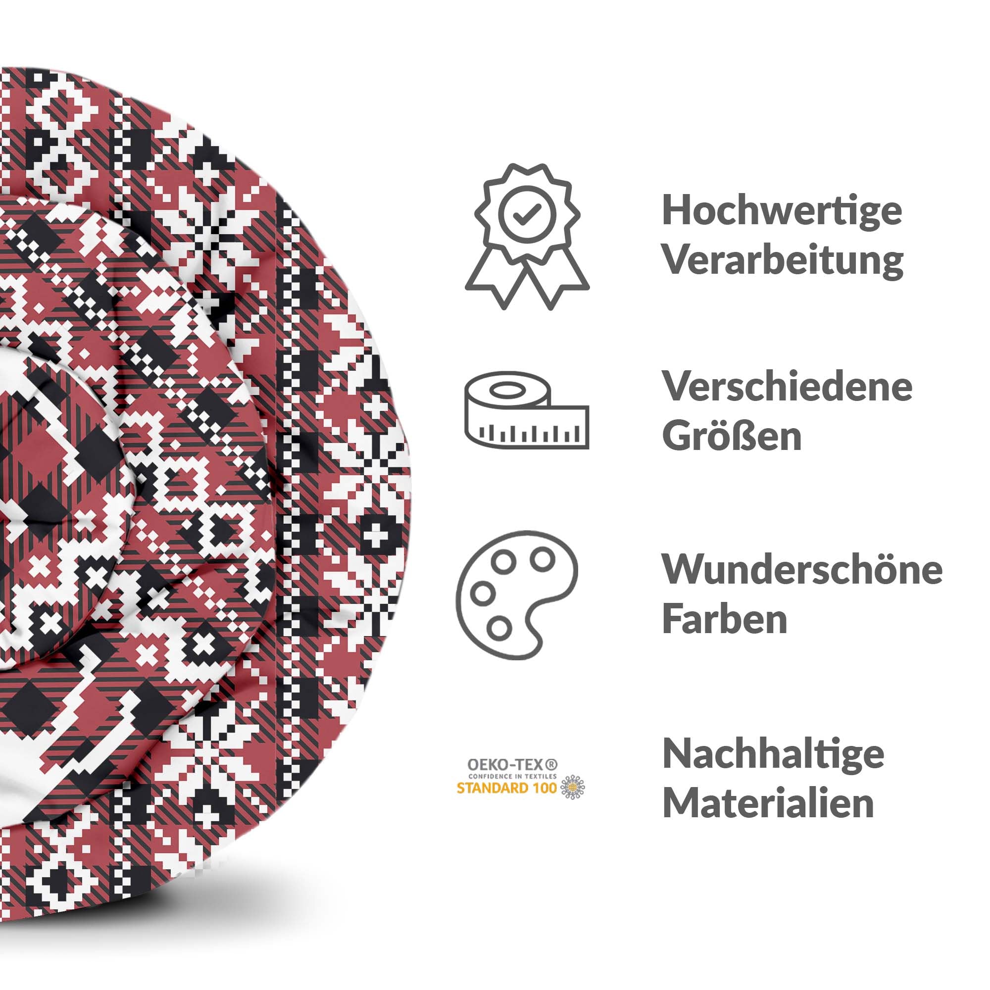 Set di biancheria da letto con coperta terapeutica a quadri con renna