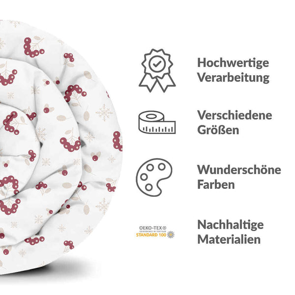 Coperta terapeutica originale - Rivestimento in cotone con arbusto di bacche