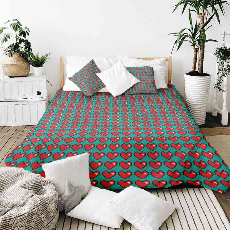 Set di biancheria da letto con coperta terapeutica Computer Love