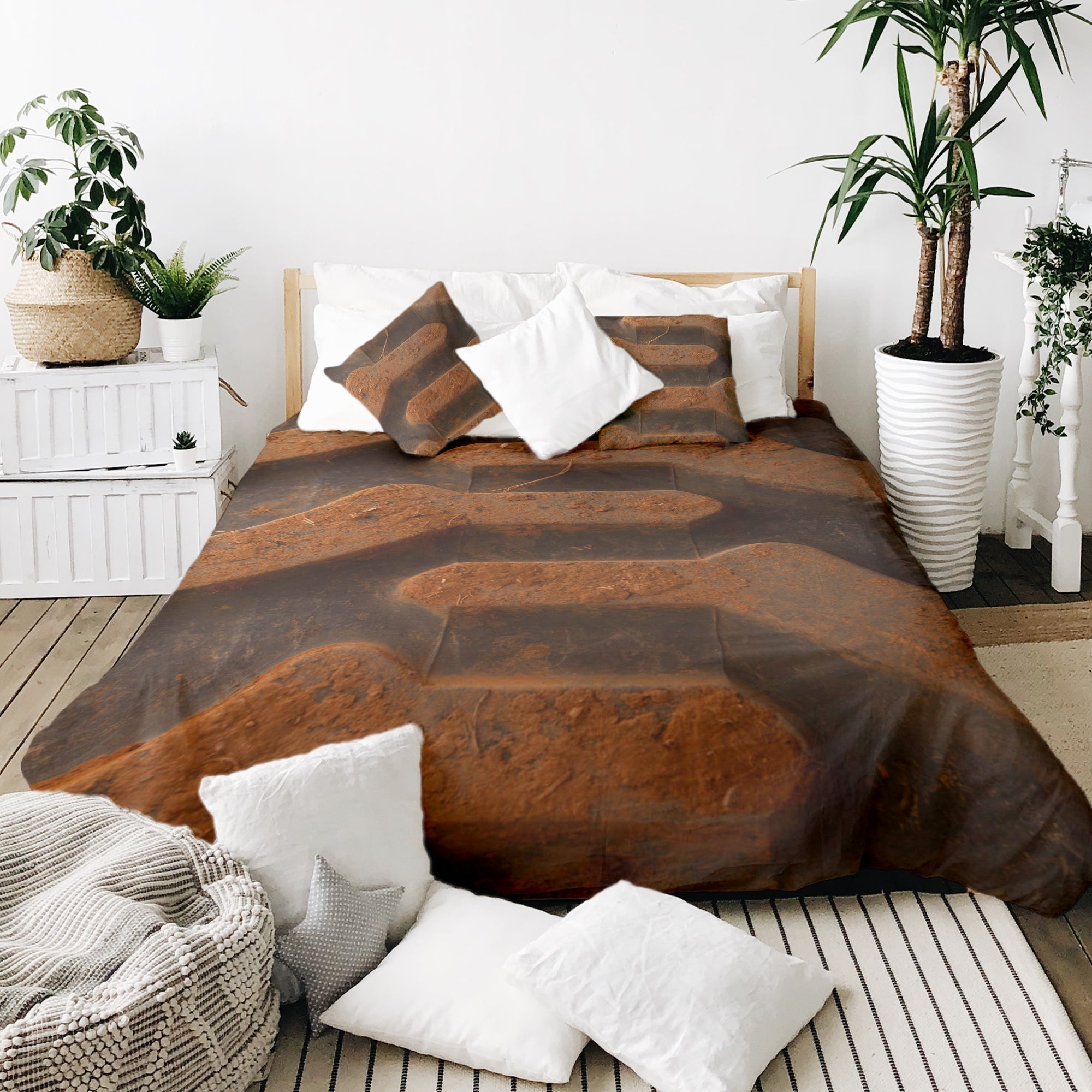 Coperta terapeutica originale - Rivestimento in cotone Terra marrone