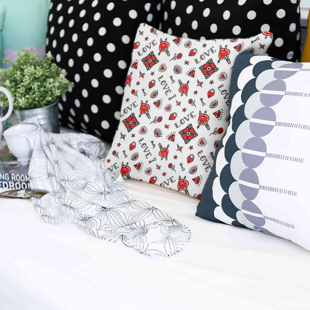 Cuscino salute amore misto