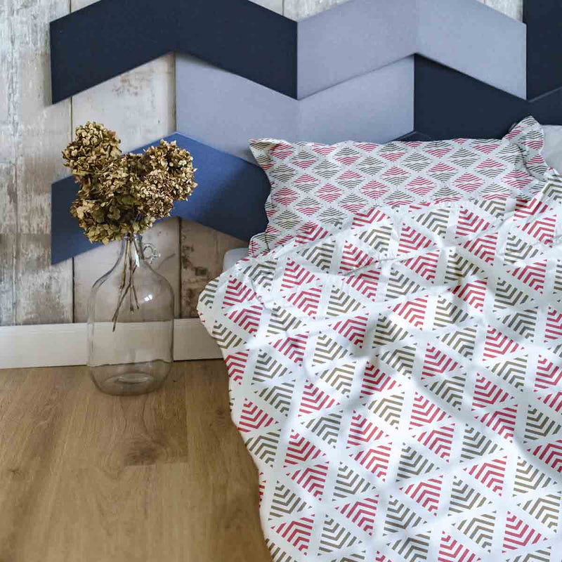 Set di biancheria da letto con coperte terapeutiche triangoli natalizi