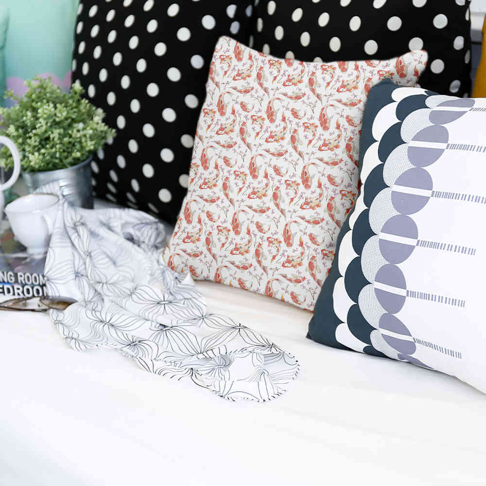 Cuscino salute carpa arancione