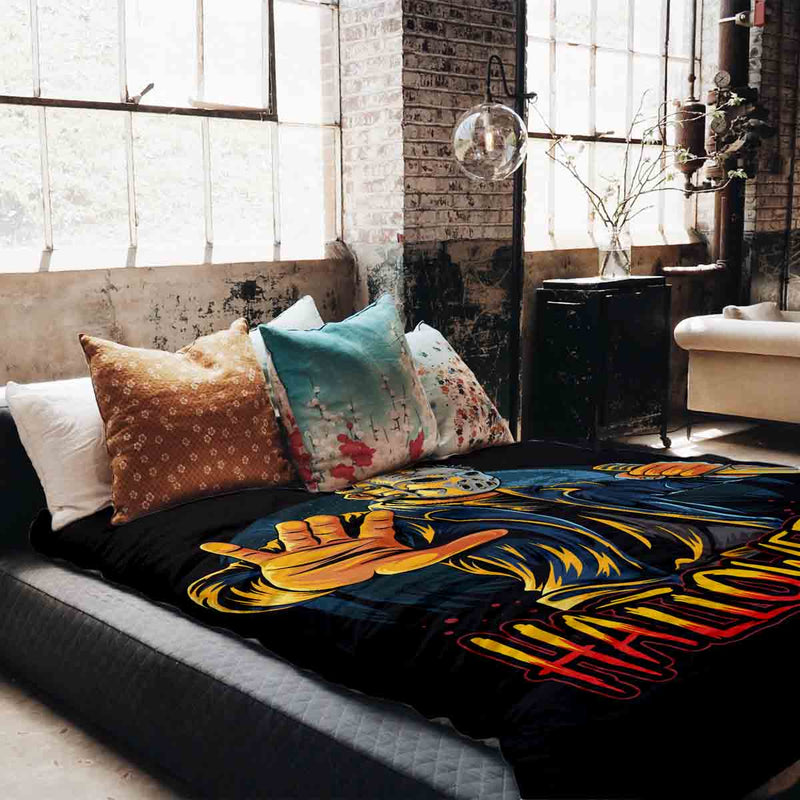 Set di biancheria da letto con coperta terapeutica Halloween 2