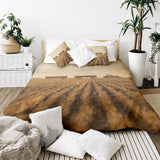Set di biancheria da letto con coperta terapeutica marrone Acker