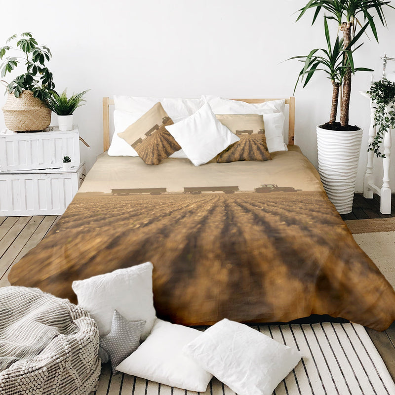 Set di biancheria da letto con coperta terapeutica marrone Acker