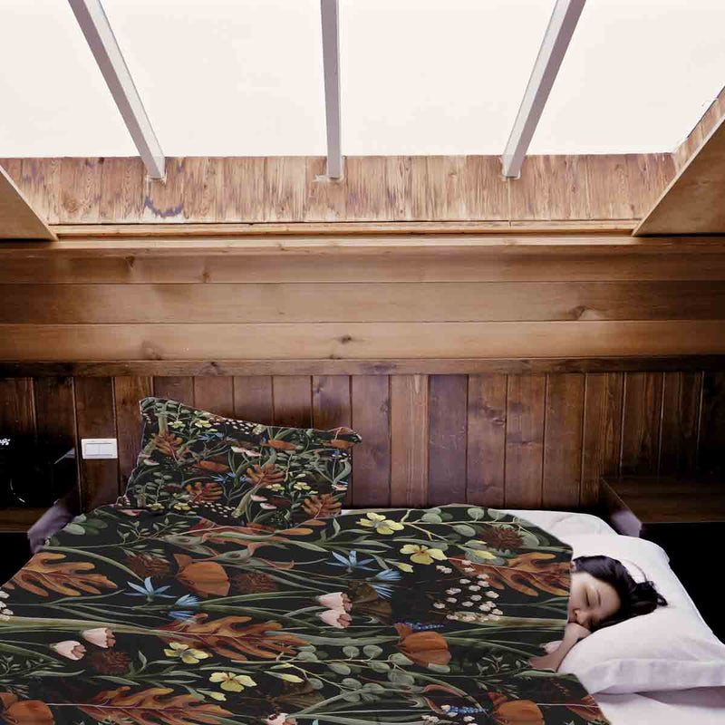 Coperta terapeutica originale - Rivestimento in cotone Prato autunnale