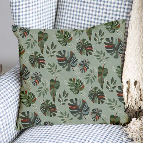 Cuscino per la salute Monstera scura