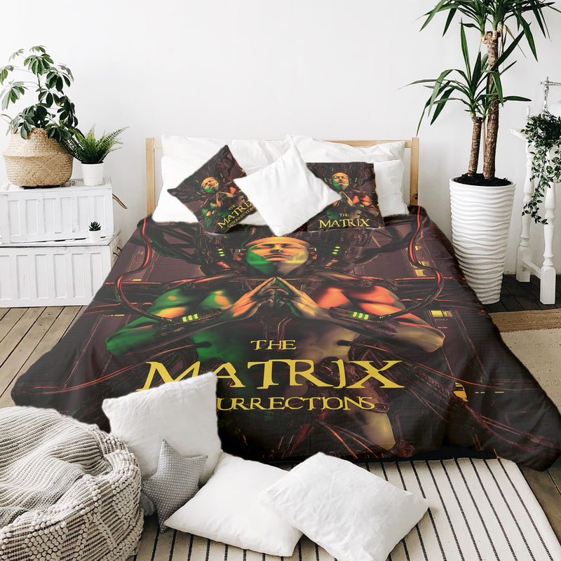 Set di biancheria da letto con coperta terapeutica marrone Matrix