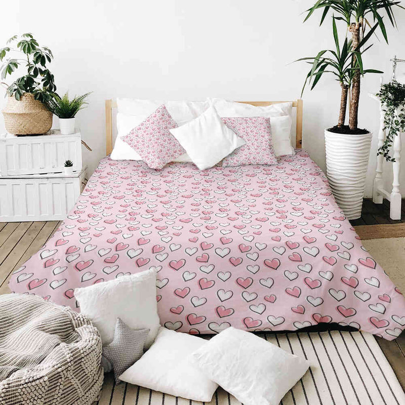 Coperta terapeutica originale - Rivestimento in cotone con dolci cuoricini