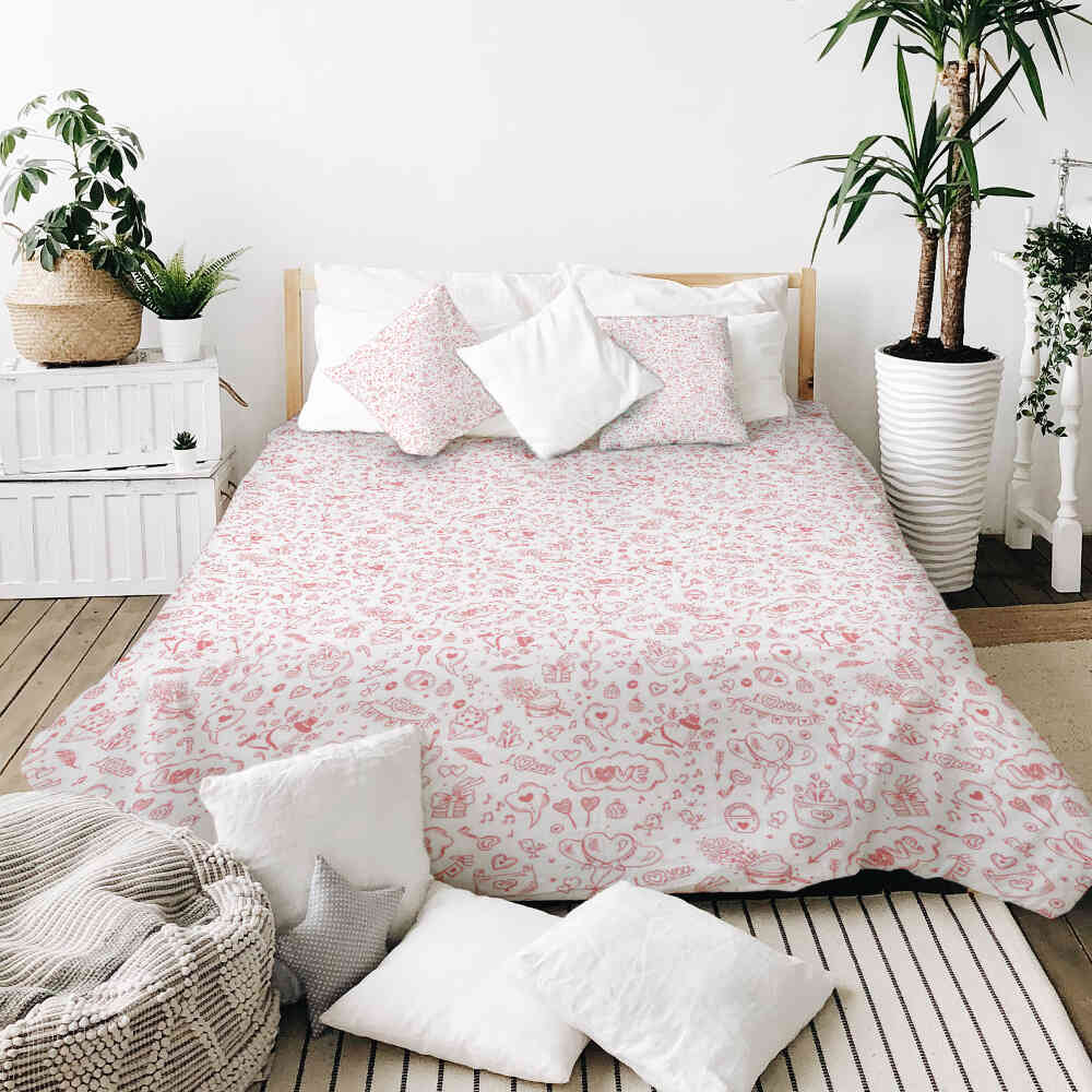 Coperta terapeutica originale - Rivestimento in cotone Be my Valentine