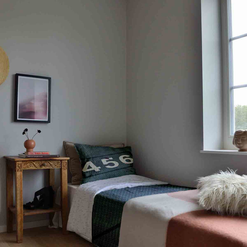 Set di biancheria da letto con coperta terapeutica verde 456