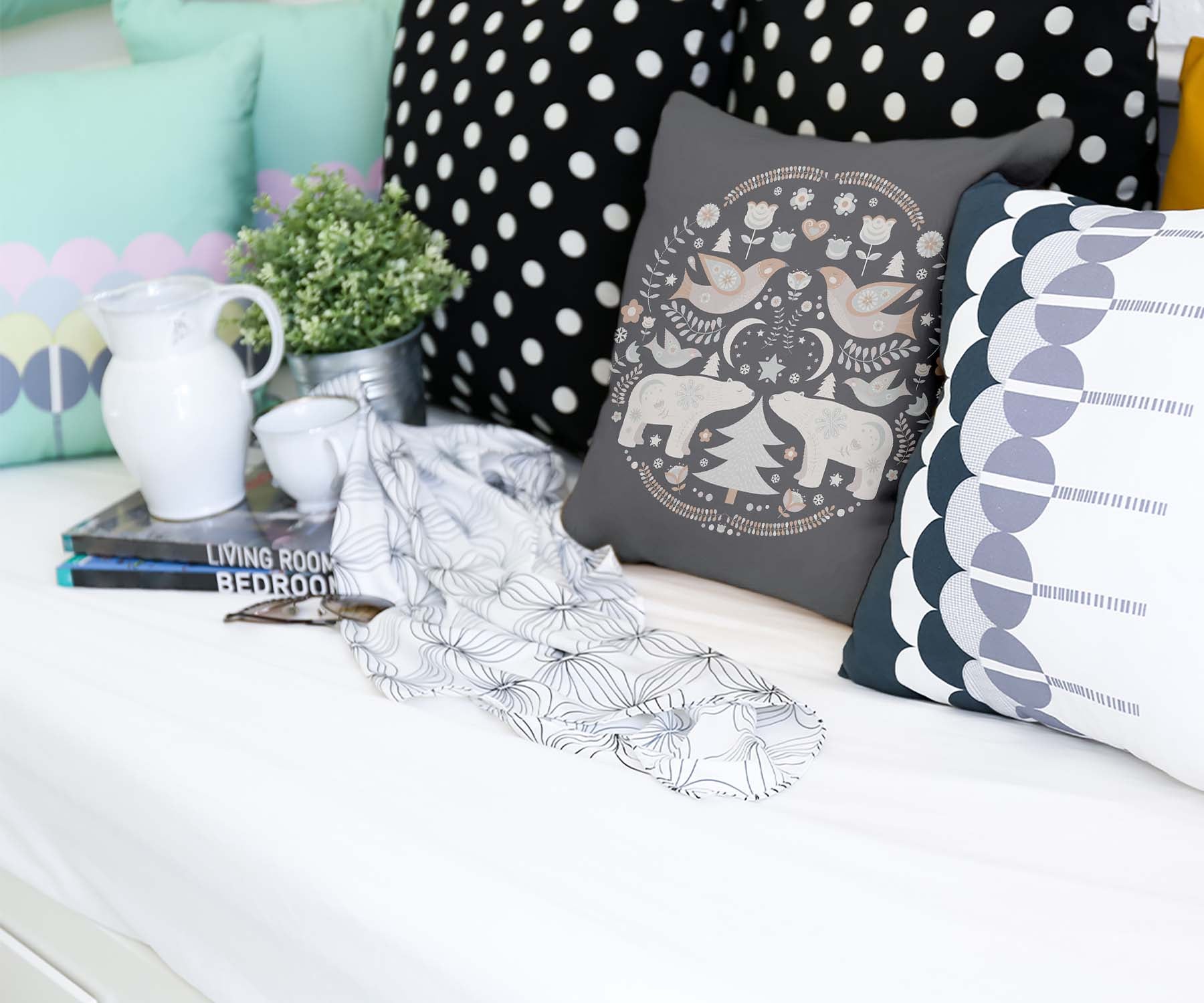 Cuscino salute Natale a Mosca