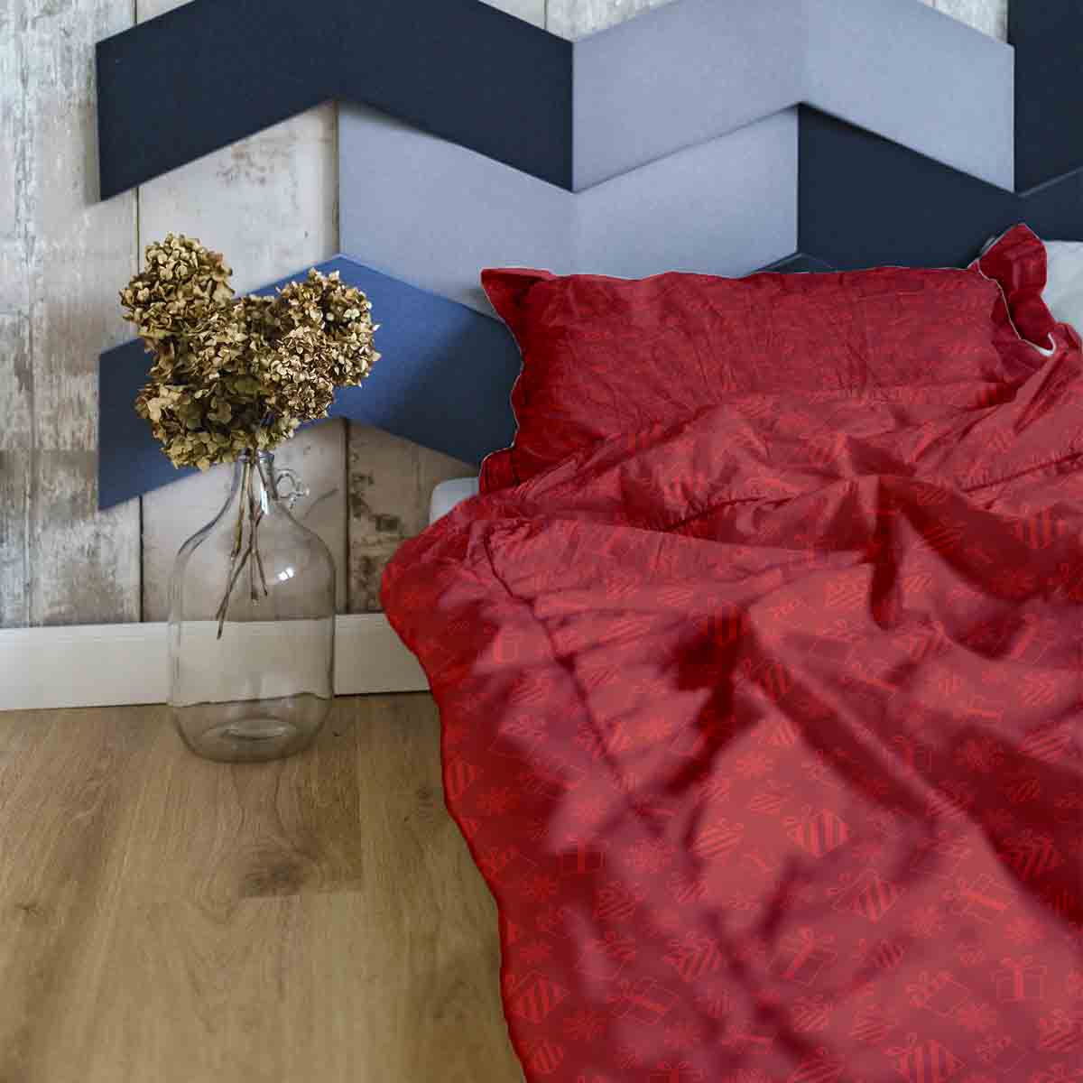 Set di biancheria da letto con coperta terapeutica rosso regali