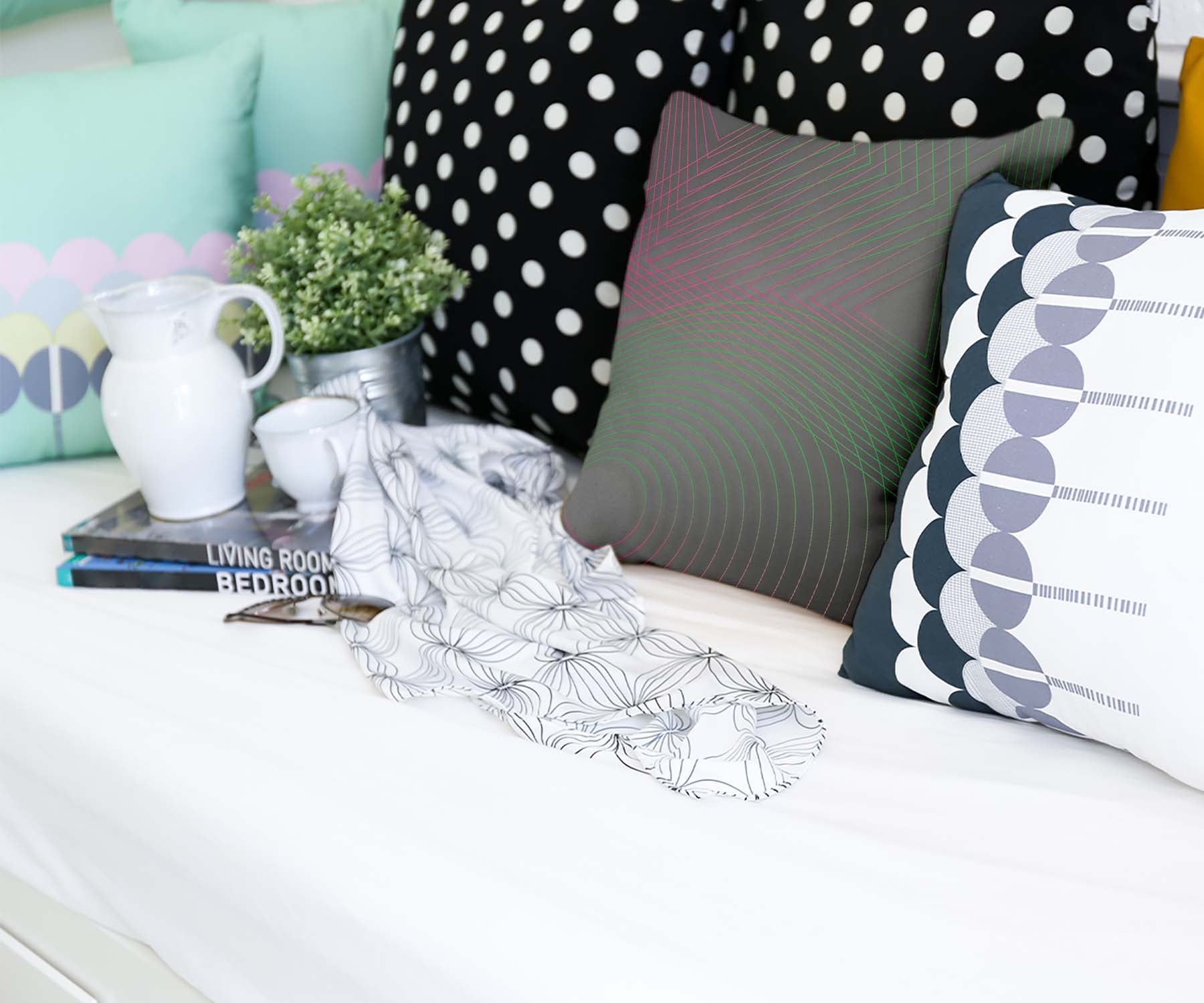 Cuscino salute sfumatura forme