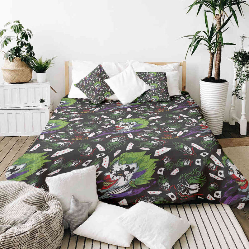Set di biancheria da letto con coperta terapeutica Joker colorato