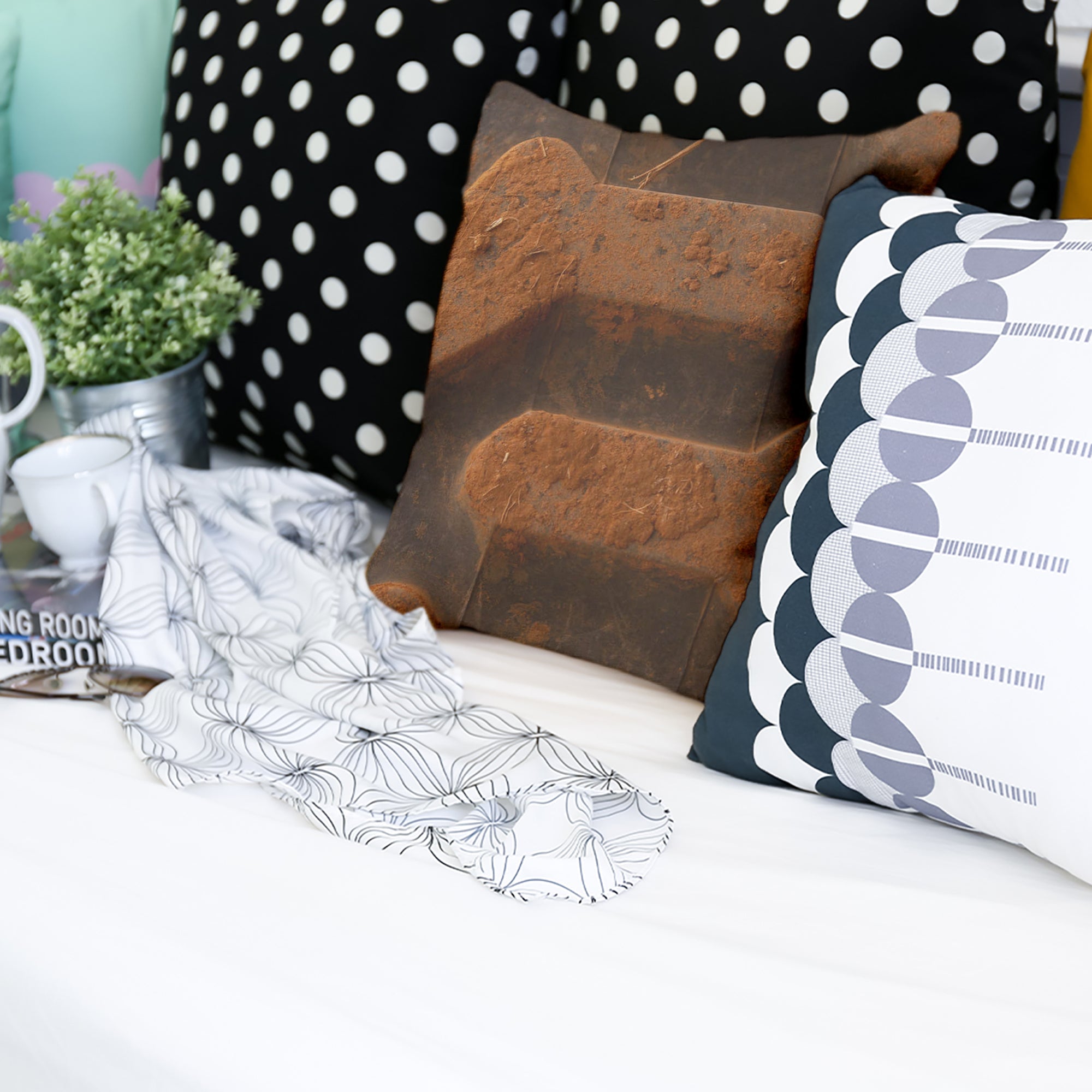 Cuscino salute Terra marrone