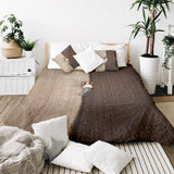 Set di biancheria da letto con coperta terapeutica marrone Ackerland
