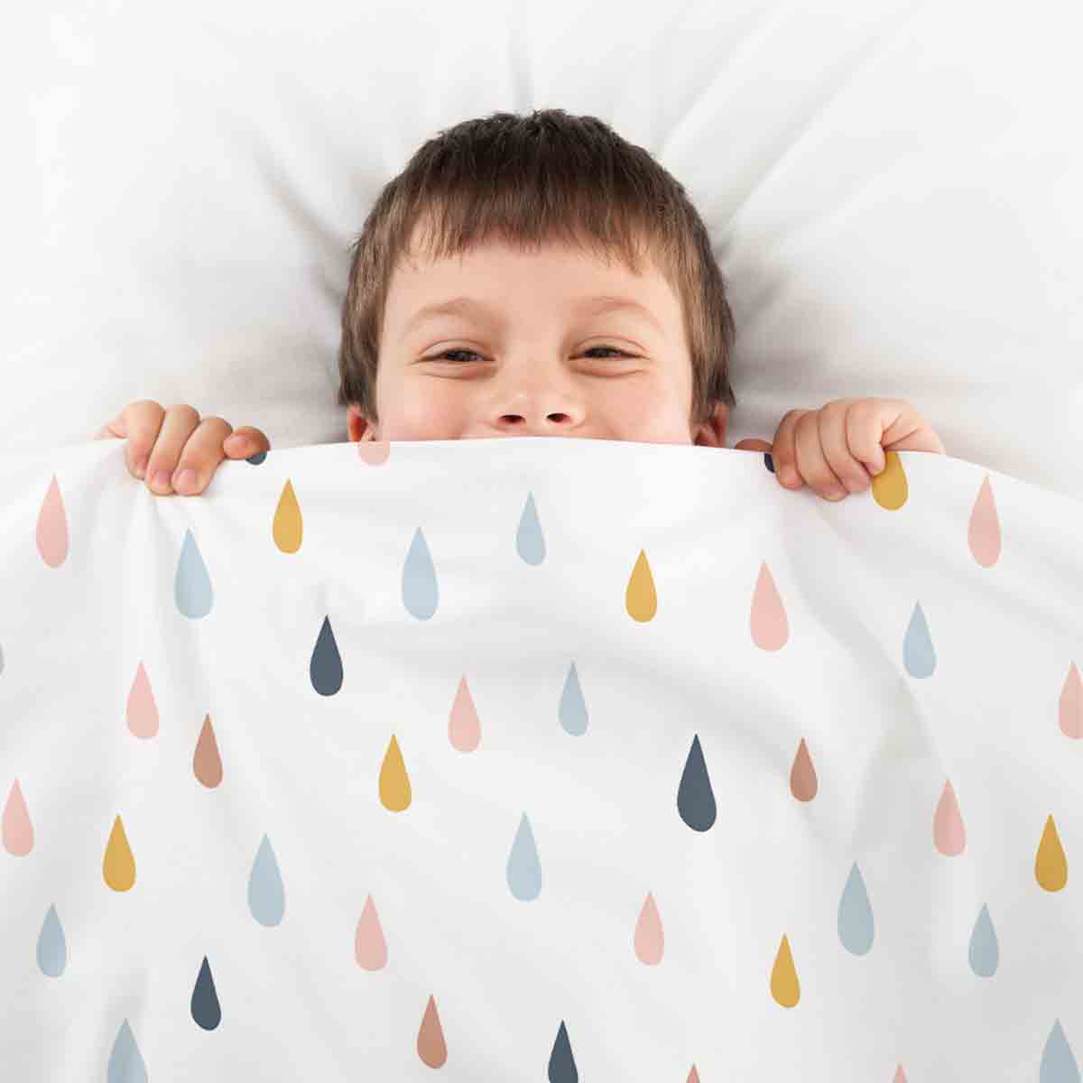 Set di biancheria da letto con coperte terapeutiche e gocce colorate