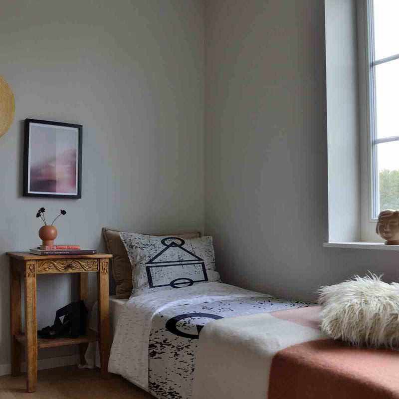 Set di biancheria da letto con coperte terapeutiche bianche forme Dalgona
