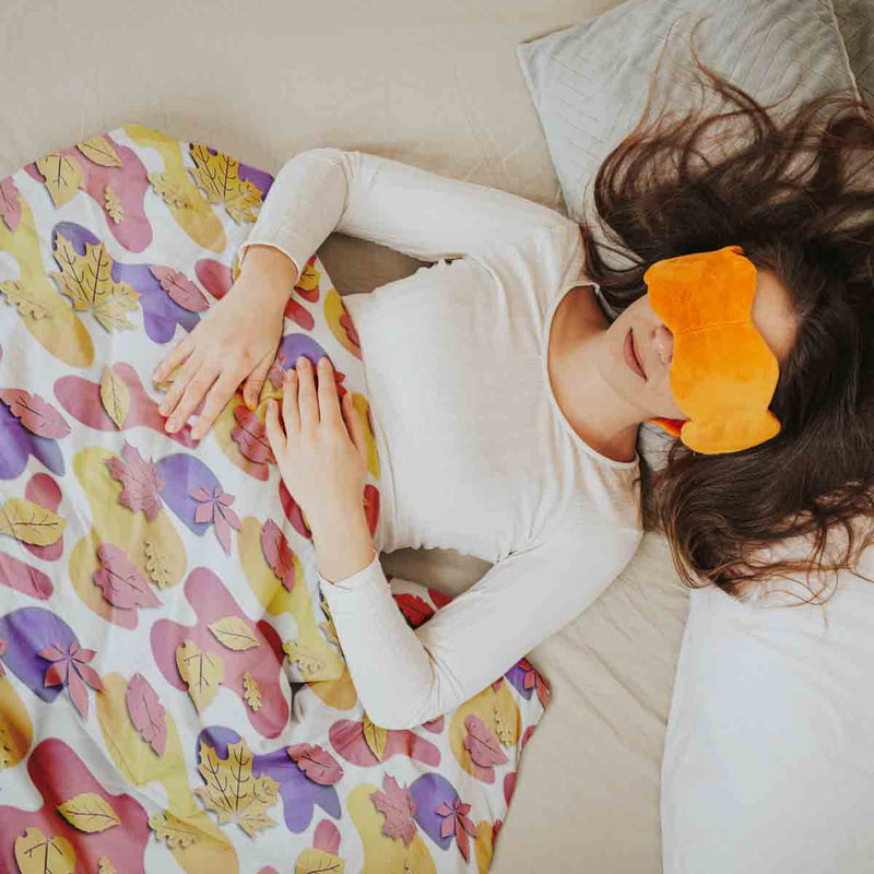 Set di biancheria da letto con coperte terapeutiche macchie colorate