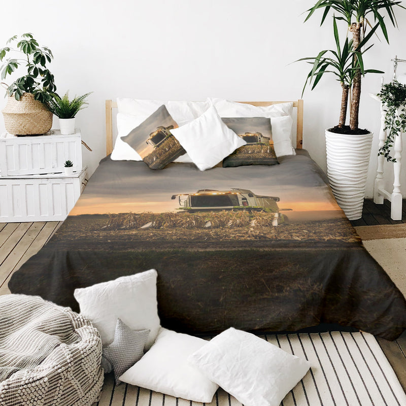 Set di biancheria da letto con coperte terapeutiche marrone Dreschmaschine
