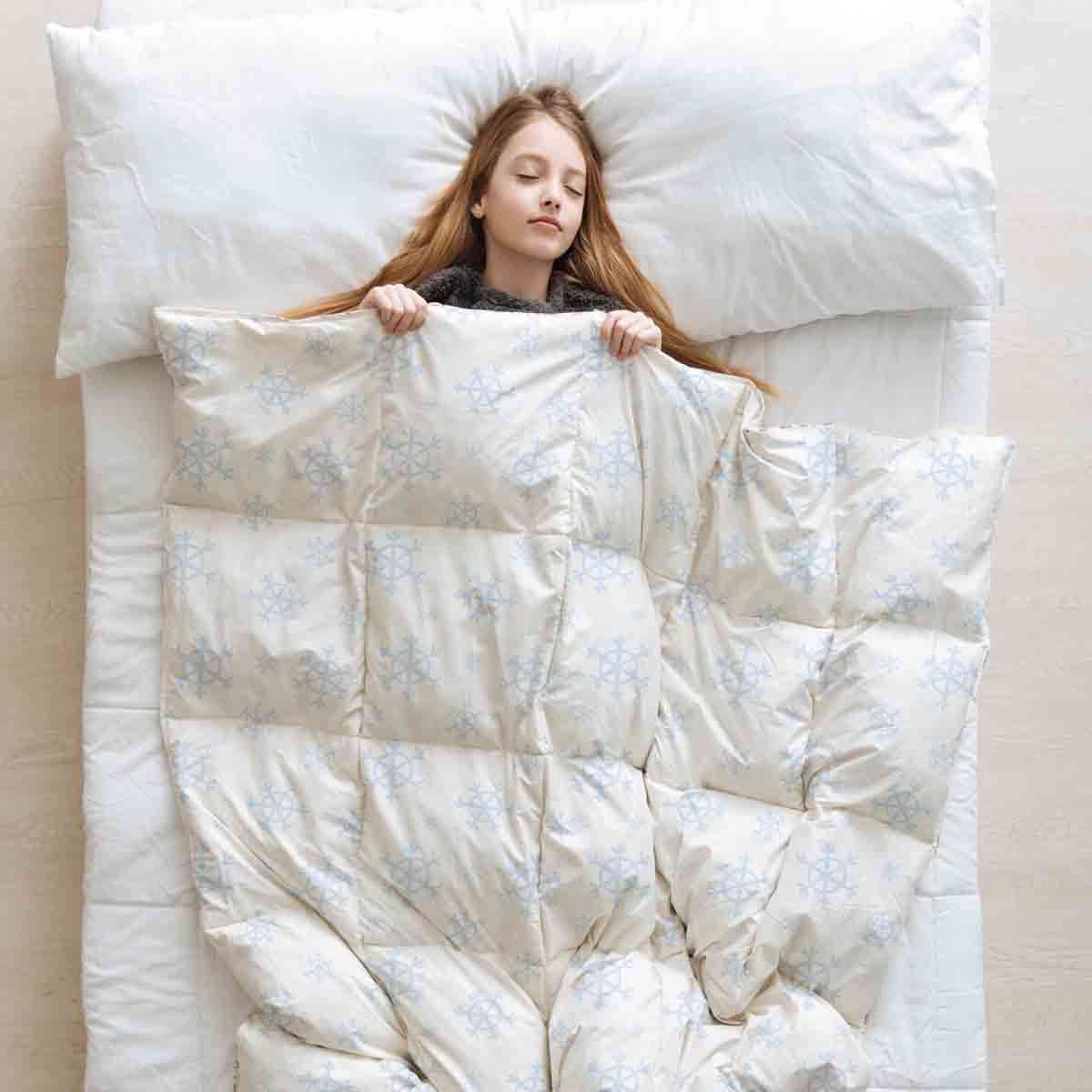 Set di biancheria da letto con coperte terapeutiche Fiocchi di neve