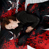Coperta terapeutica originale - Rivestimento in cotone nero con volto di jolly