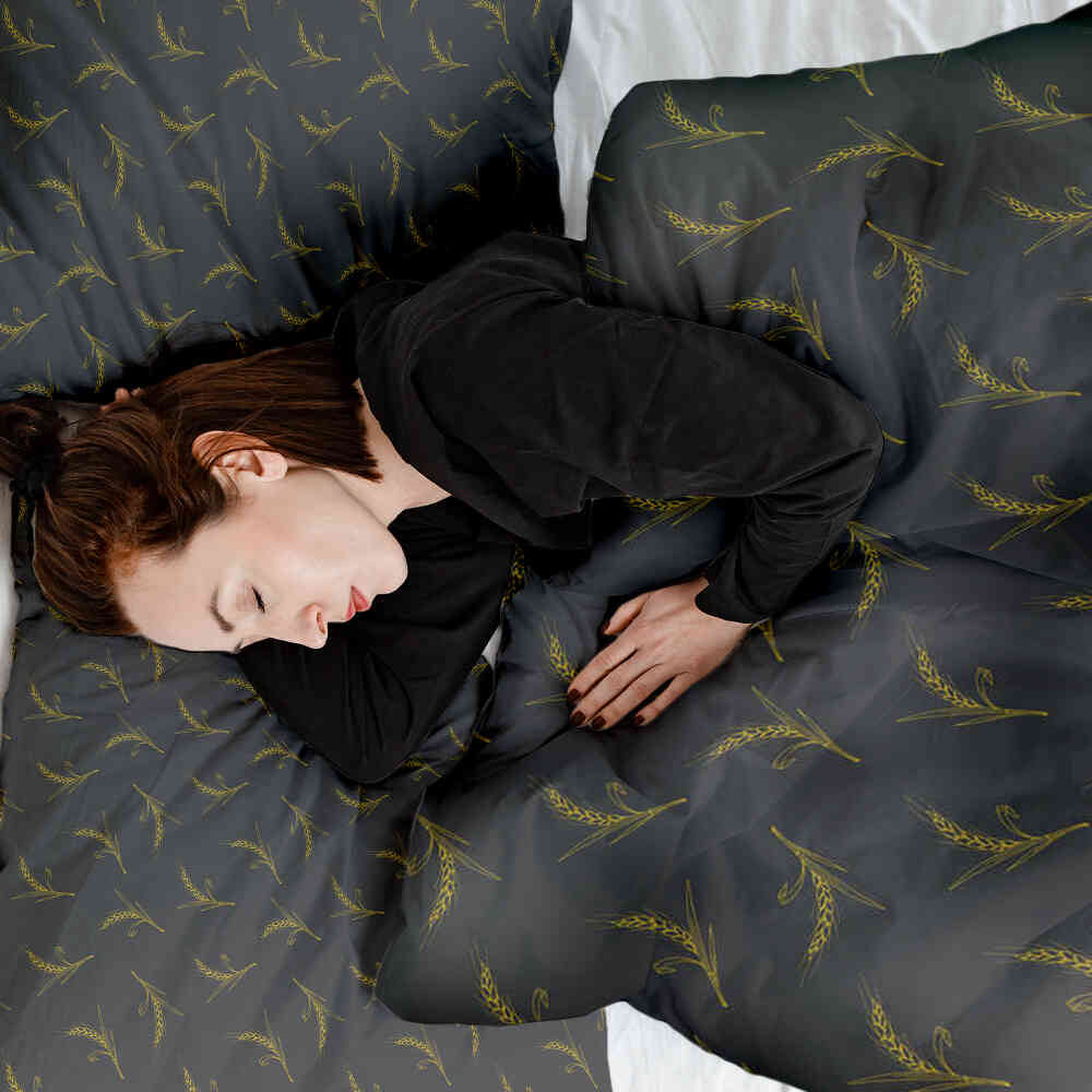 Coperta terapeutica originale - Rivestimento in cotone grigio con grano