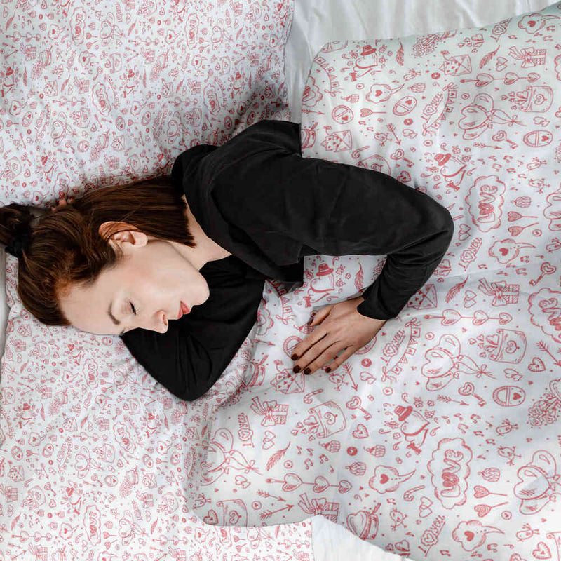 Set di biancheria da letto con coperta terapeutica Be my Valentine