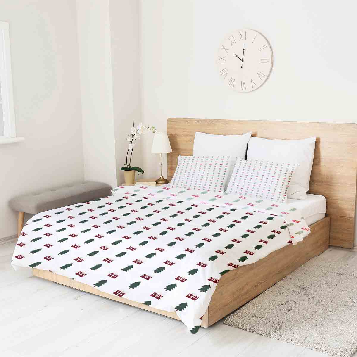 Set di biancheria da letto con coperta terapeutica atmosfera natalizia