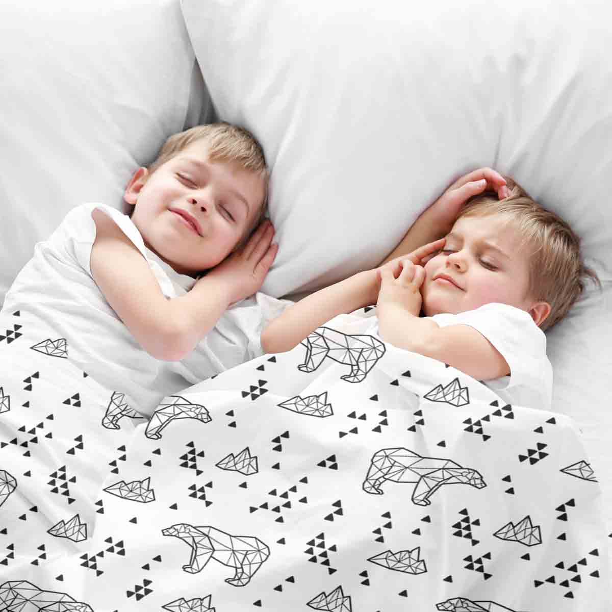 Set di biancheria da letto con coperta terapeutica Polo Nord