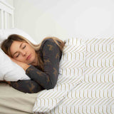 Coperta terapeutica originale - Rivestimento in cotone con forma a V dorata