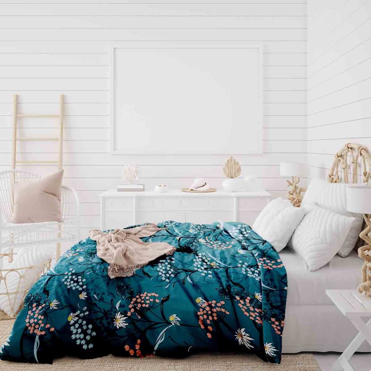Coperta terapeutica originale - Rivestimento in cotone fiori di primavera