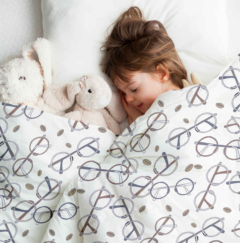 Set di biancheria da letto con coperta terapeutica e occhiali di Harry